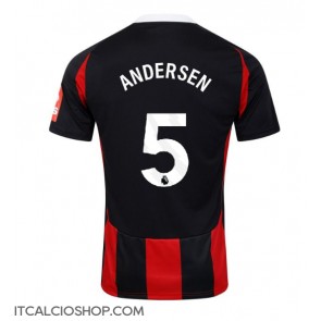 Fulham Joachim Andersen #5 Seconda Maglia 2024-25 Manica Corta